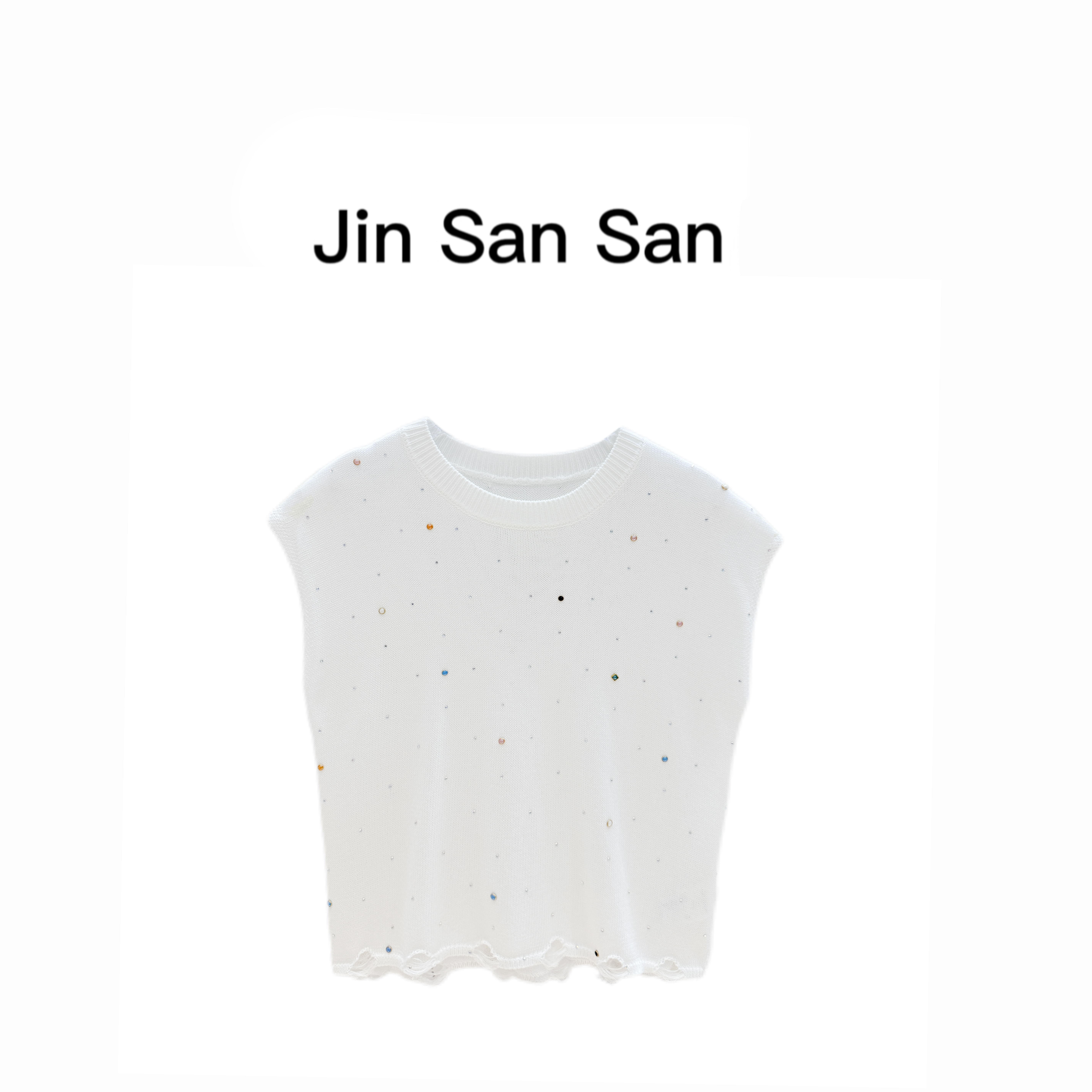 金三三【掌上明珠】2025夏季新款时尚气质休闲毛衣上衣H3538