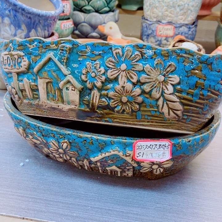 红陶花盆肉肉肉肉