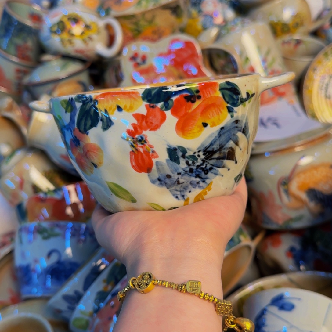 瓷片景德镇陶瓷手工手绘