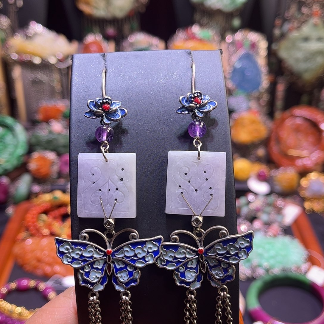 翡翠未镶嵌耳饰特价福利