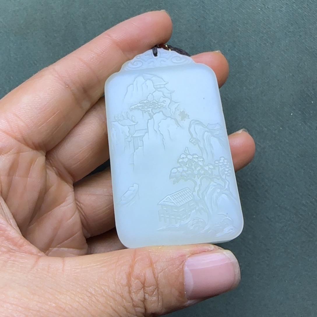 和田玉把件未镶嵌文*