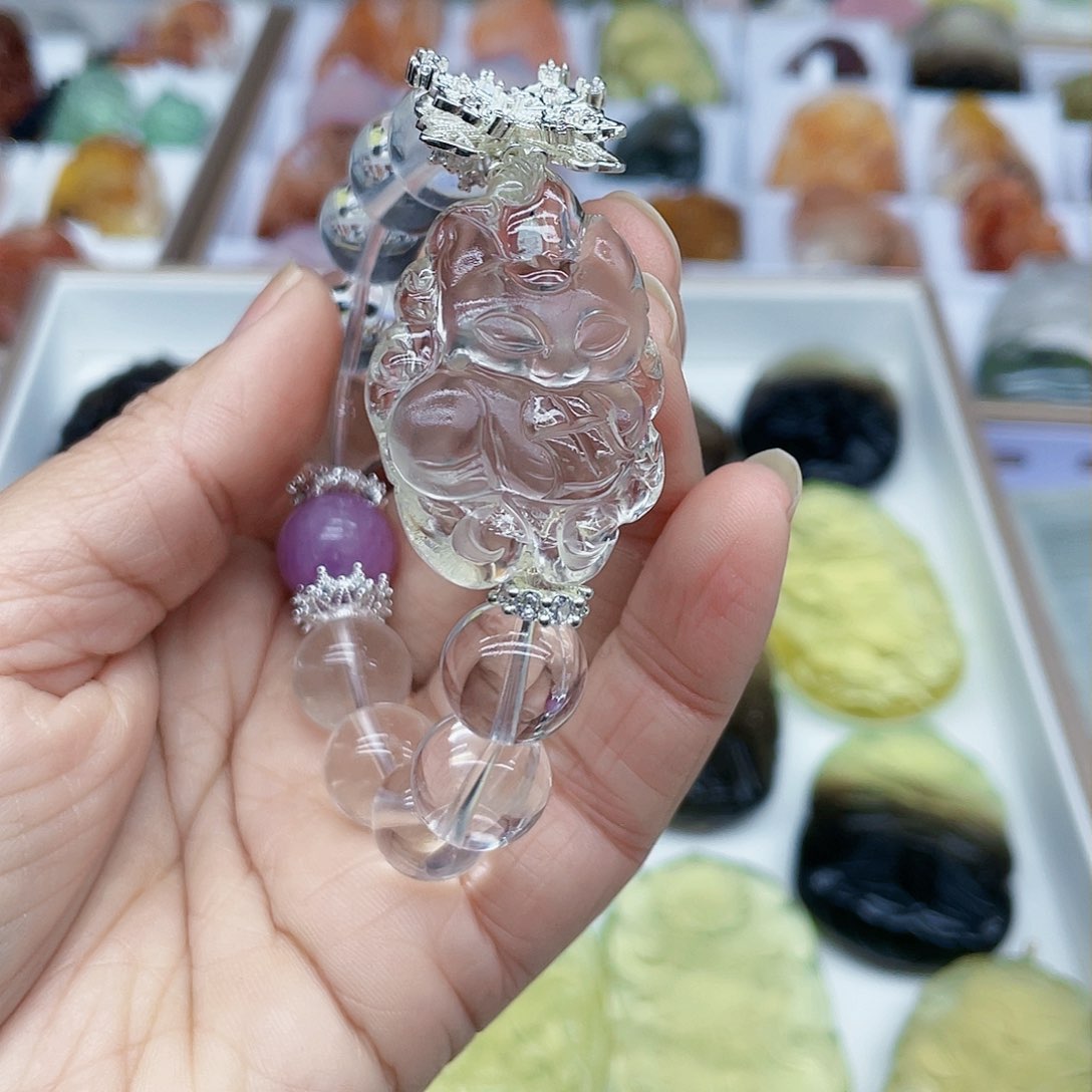 水晶吊坠(不含链)未镶嵌