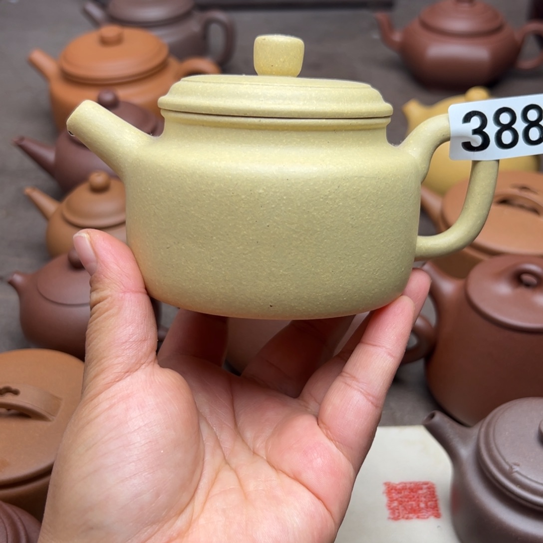 茶壶紫砂本绿半手工300cc左右瑕疵