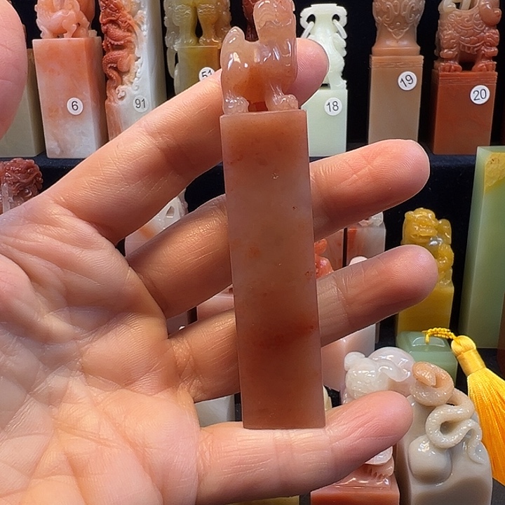 寿山石印石寿山石手工雕刻