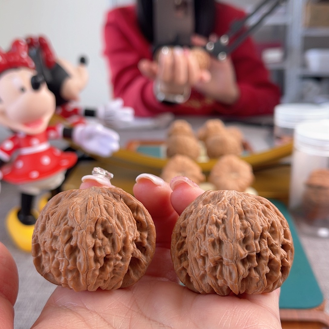 文玩核桃吊坠丰**宝43磨盘全