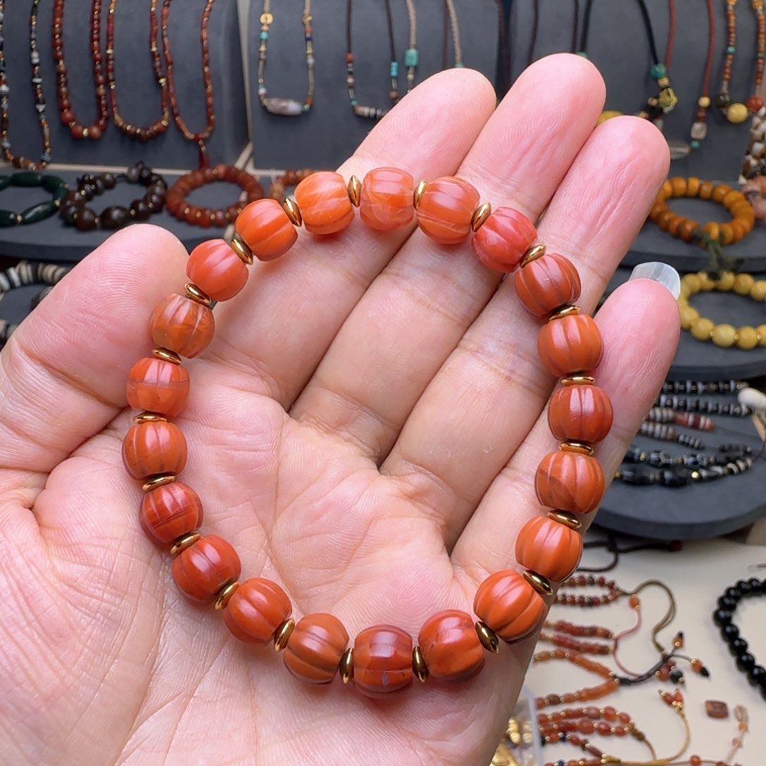 南红玛瑙手链未镶嵌fhk y f b n n