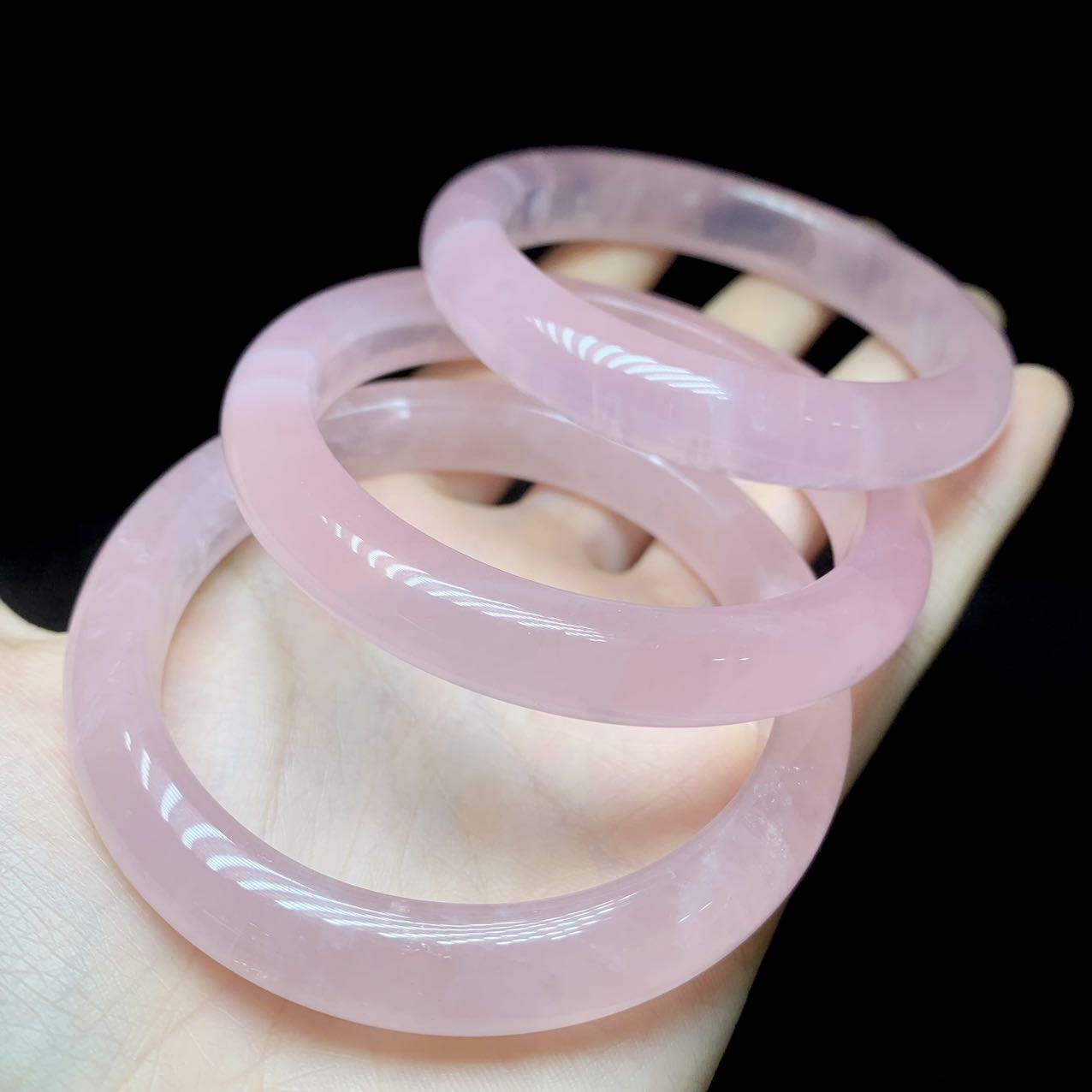 【云上好物】16 DS83559-粉水晶手镯-多样性发一件-10x8mm（JG）