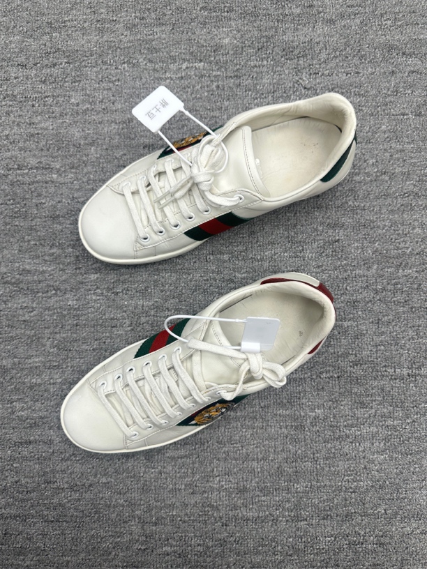 99新 GUCCI/古驰 41 gucci 虎头白色板鞋