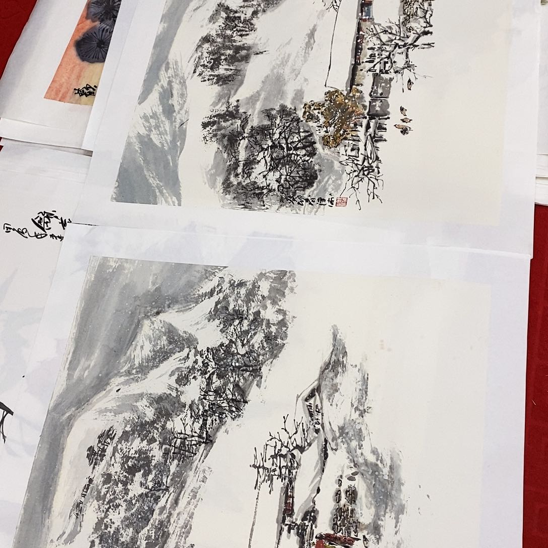 国画红血丝儿在你心中有一