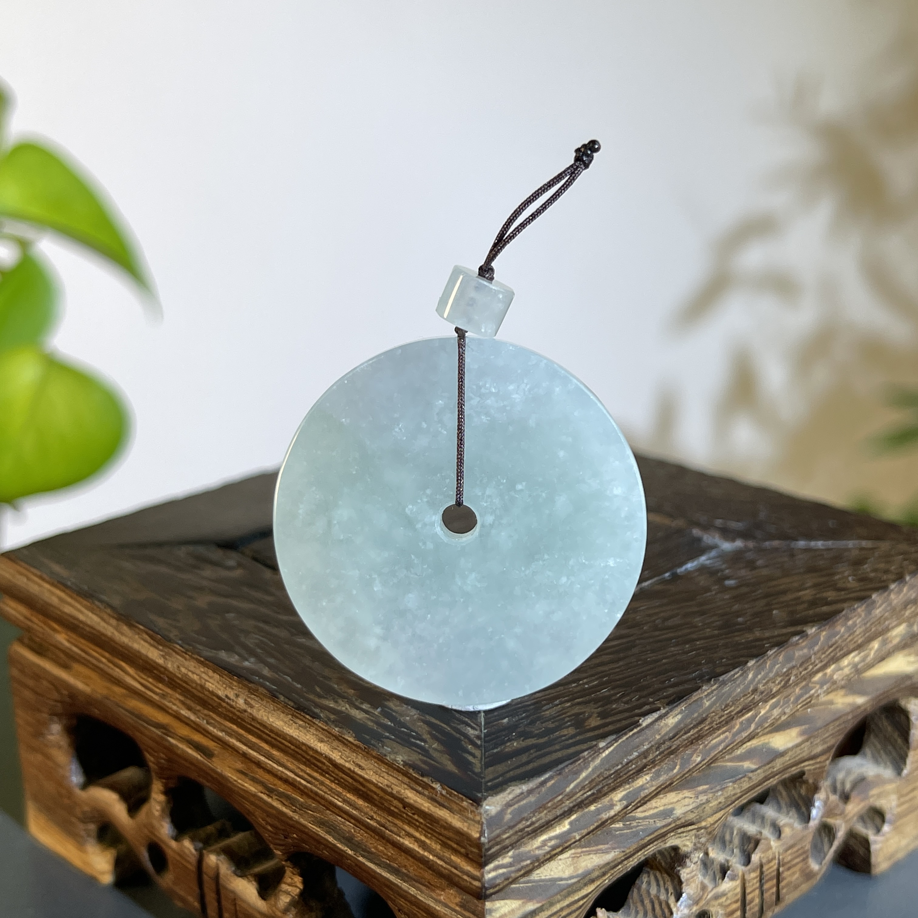 JTW22-37  天然缅甸翡翠A货 平安扣