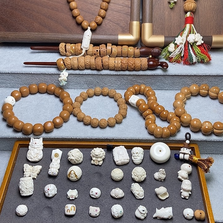 醉***喵吊坠猴头核桃定制如意