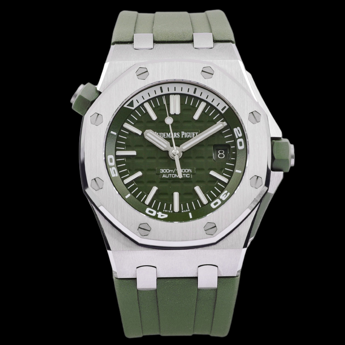 95新 AIPE/爱彼 S/牛油果绿15710st/18年二手全套/42mm