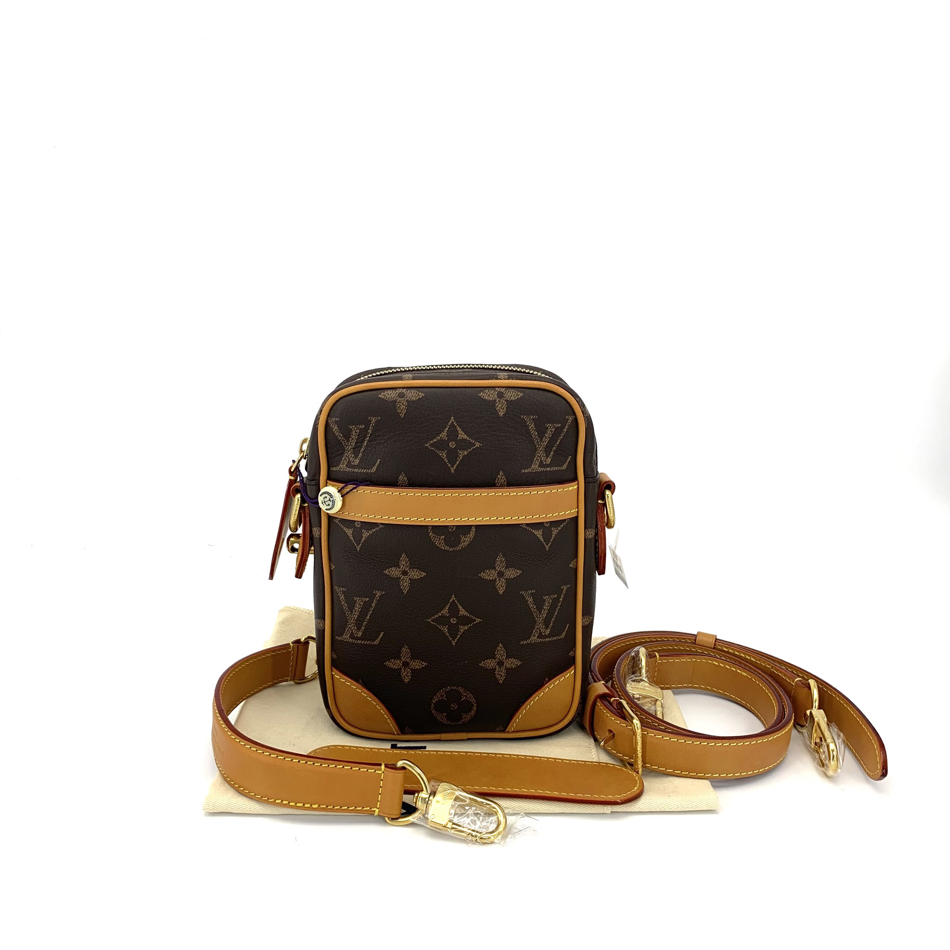 99新 LouisVuitton/路易威登 25年新款牛皮老花相机包 尺寸16/21 
