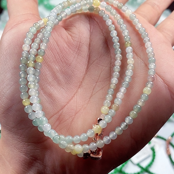 翡翠手链未镶嵌卡3+