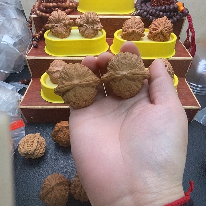 吊坠文玩核桃白狮子