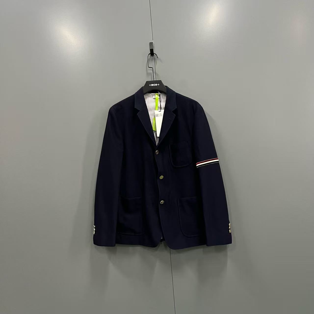 未使用 THOMBROWNE 条纹边饰长袖西装 3码/全新/C608432