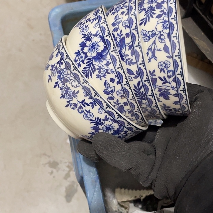 瓷片皇家瓷4.5英寸米饭碗4个