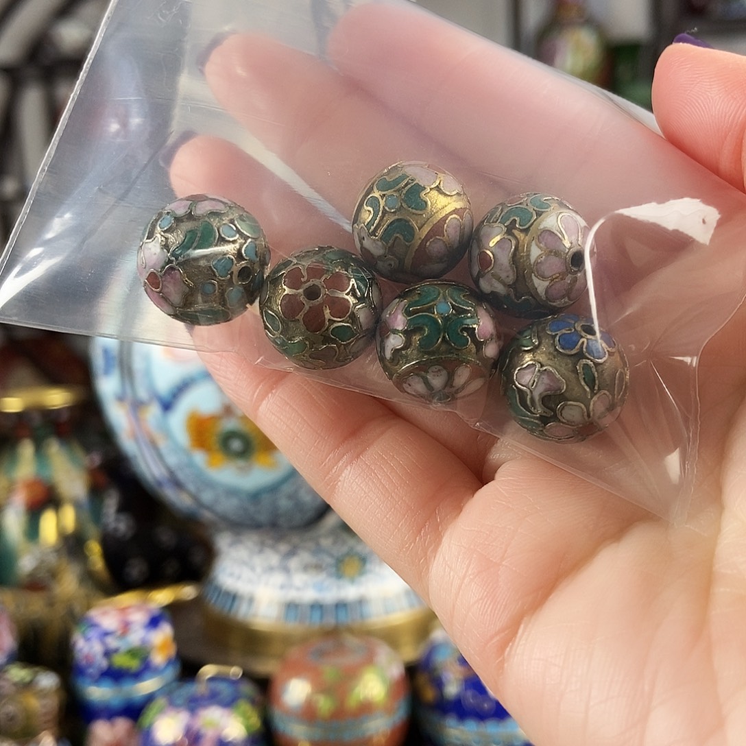 不***窝铜1.5金地珠子6颗