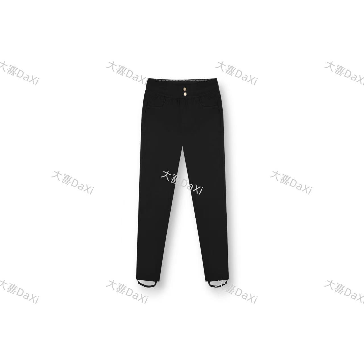 【大喜】黑金鹅绒裤冬季显瘦外传保暖鹅绒裤【22D009-1】