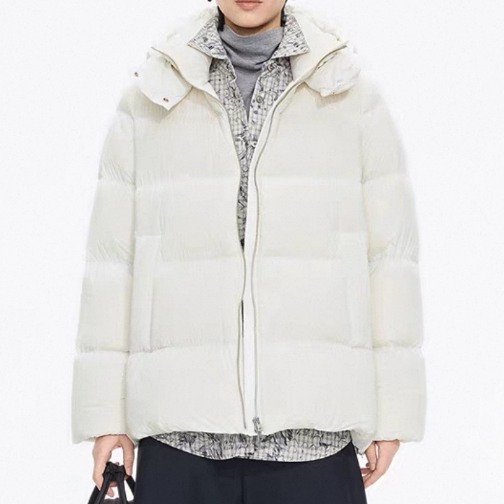 2162【白月光】商场同款江南2025冬新品连帽羽绒服女