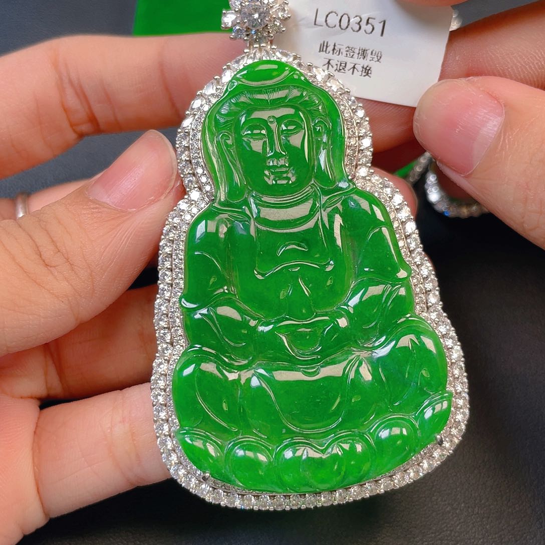 【闪购商品】颈饰银S925镶嵌翡翠翡翠