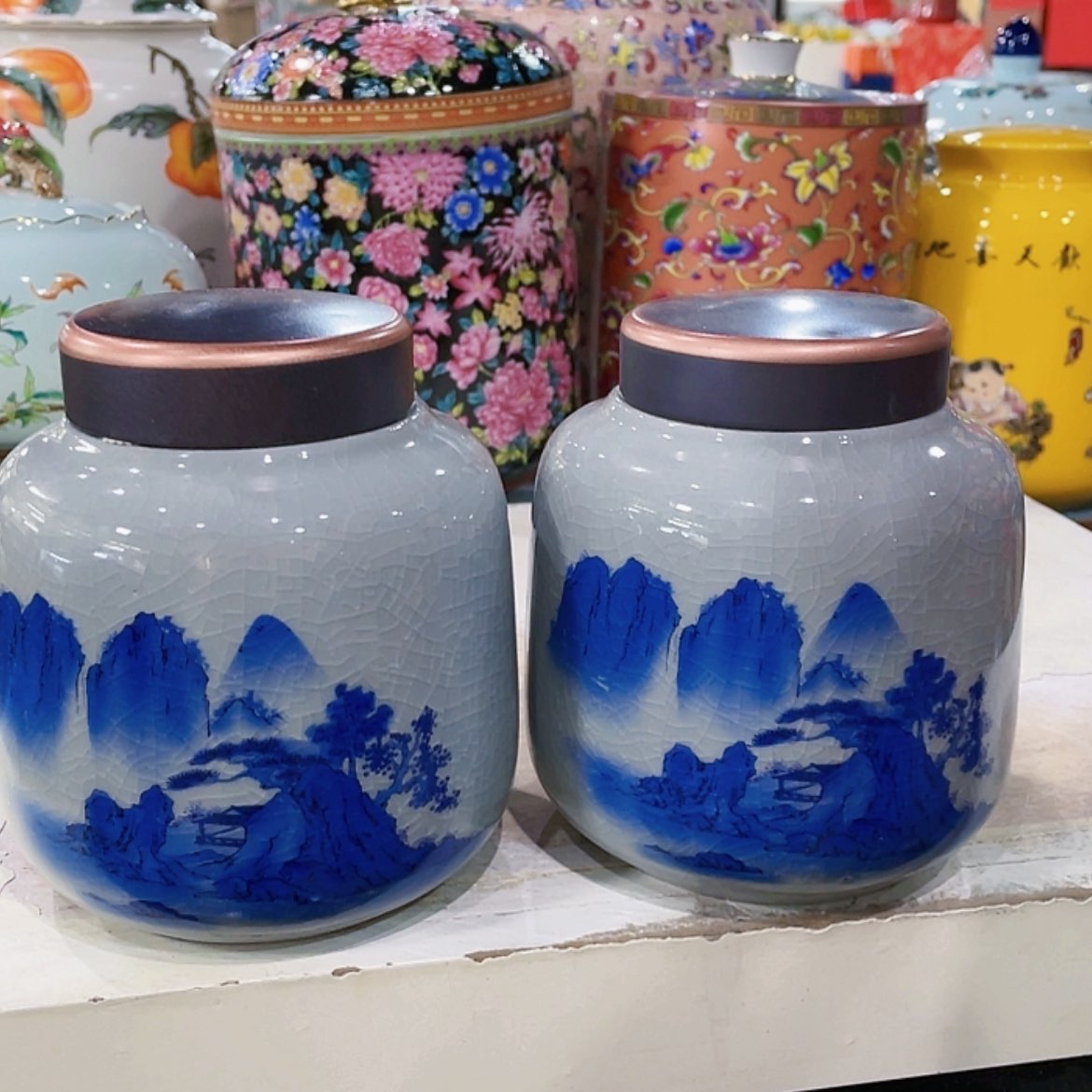 【闪购商品】罐陶瓷茶叶罐密封罐