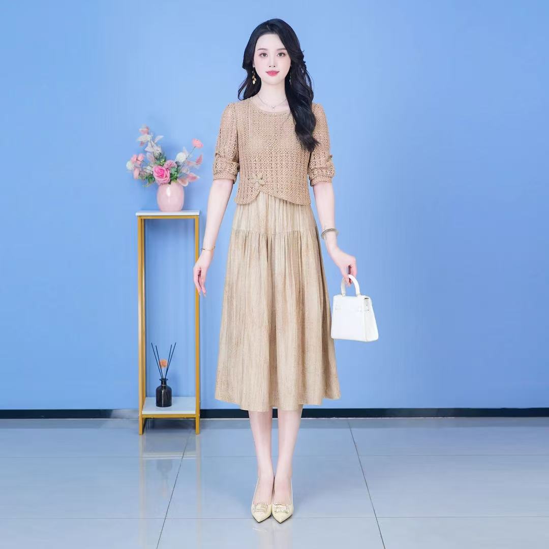 【两件套】早秋新款套装裙女装两件套时尚显瘦优雅减龄洋气套装修身