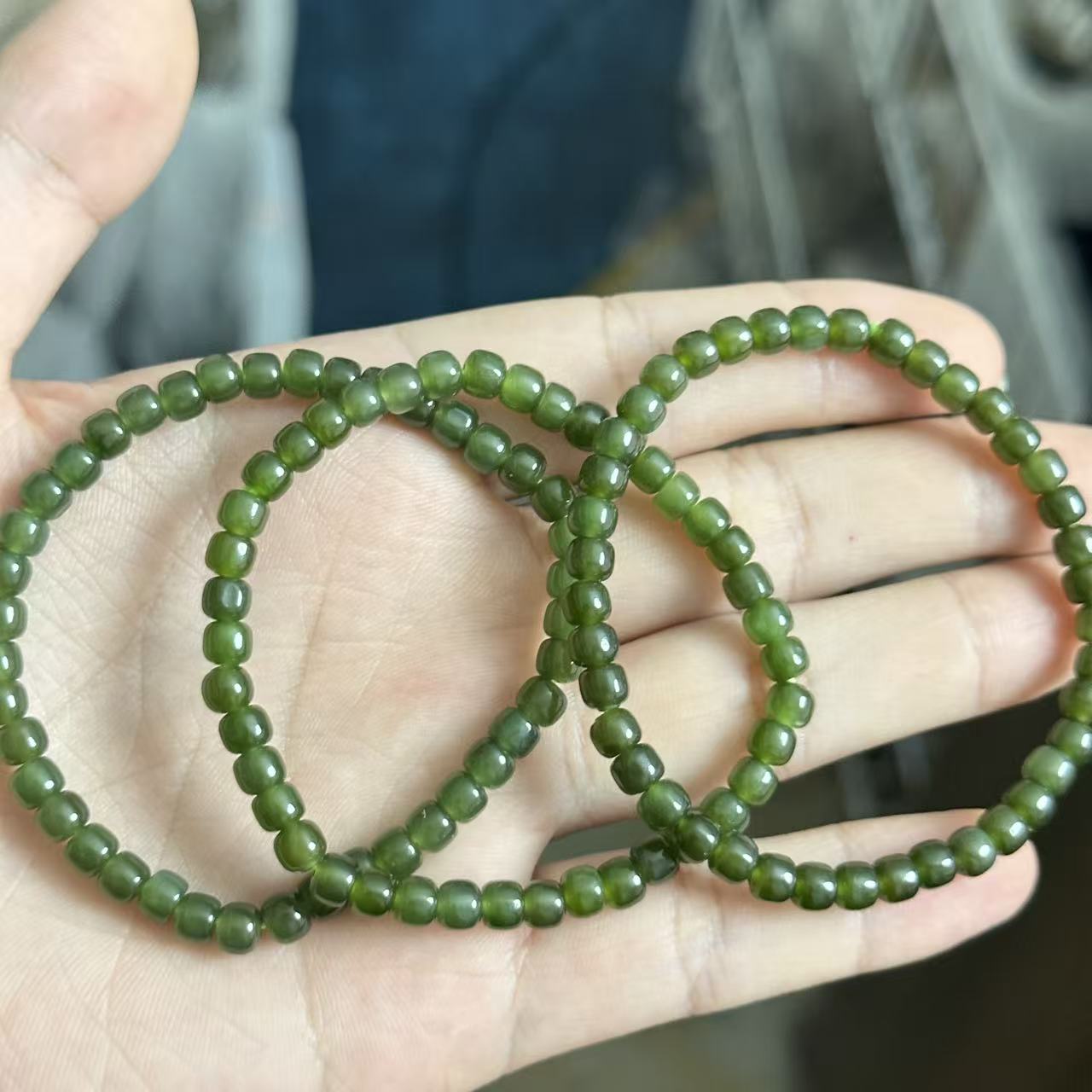 【U73】碧玉老型手串多样性发其一