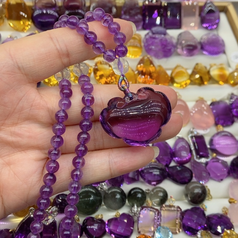 【闪购商品】水晶水晶吊坠未镶嵌