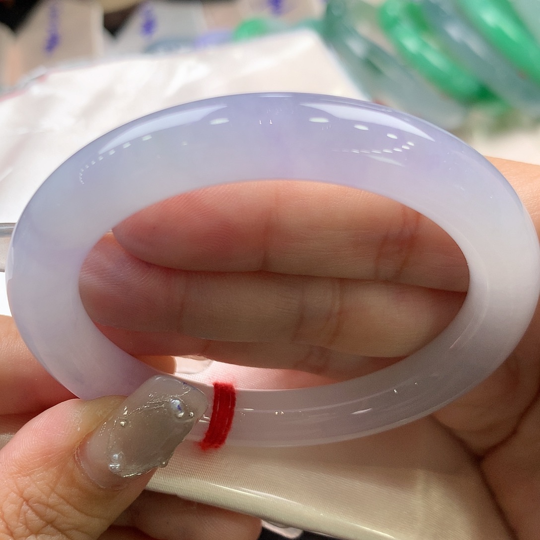 翡翠未镶嵌手镯52圆条