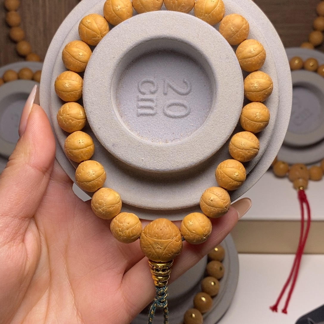 好***见手串凤眼菩提12➕素串，清玉