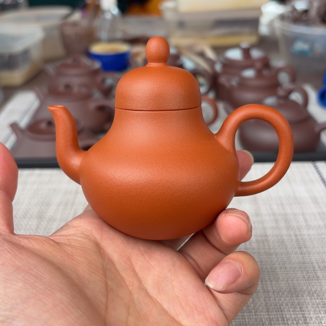 紫砂茶壶微瑕半手工小红泥思婷壶120cc