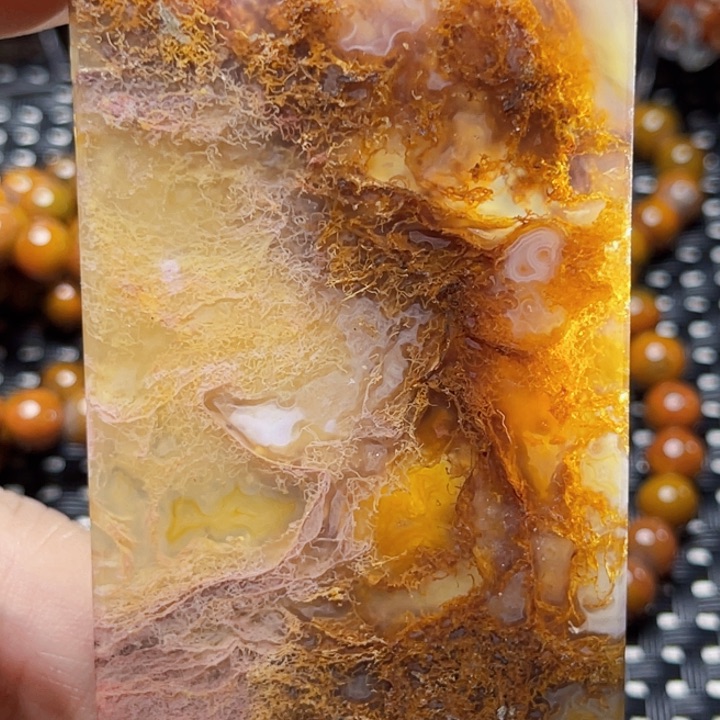 玛瑙/玉髓颈饰未镶嵌橘***~