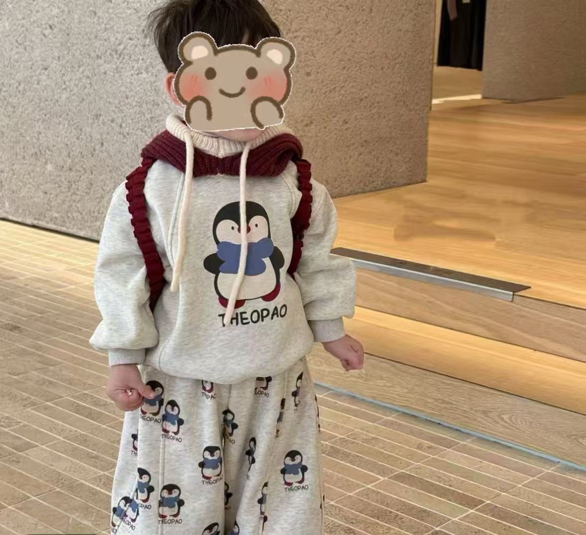 2025秋冬季卫衣套装新款加绒加厚时尚爆款休闲印花宽松韩版套装