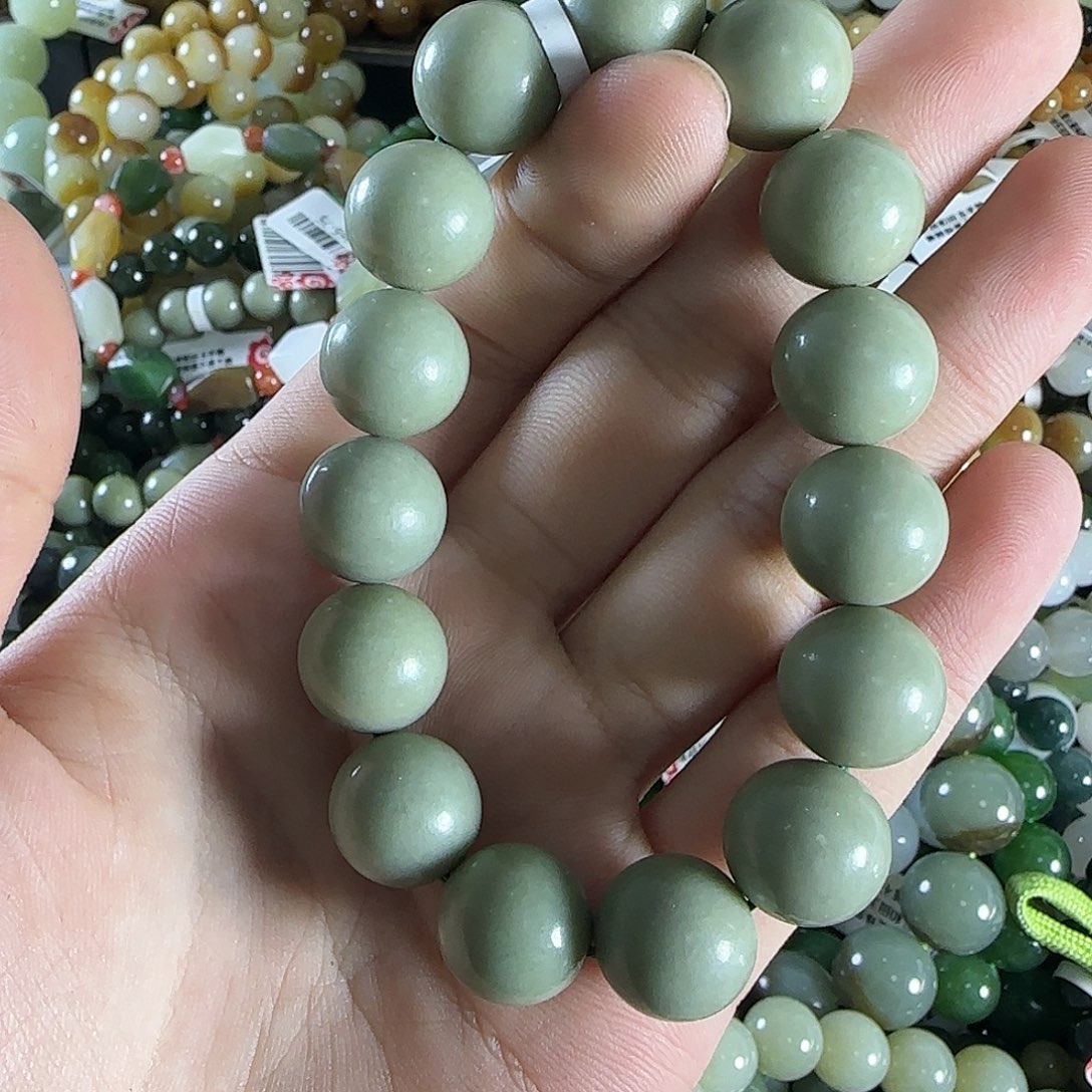 和田玉手链未镶嵌24