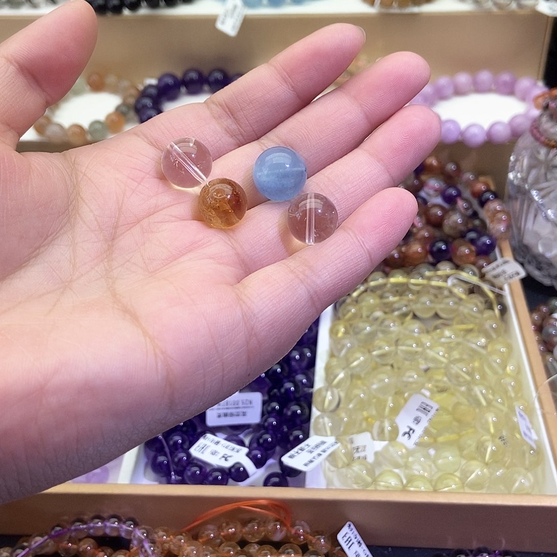 水晶手链未镶嵌小*.水晶单珠