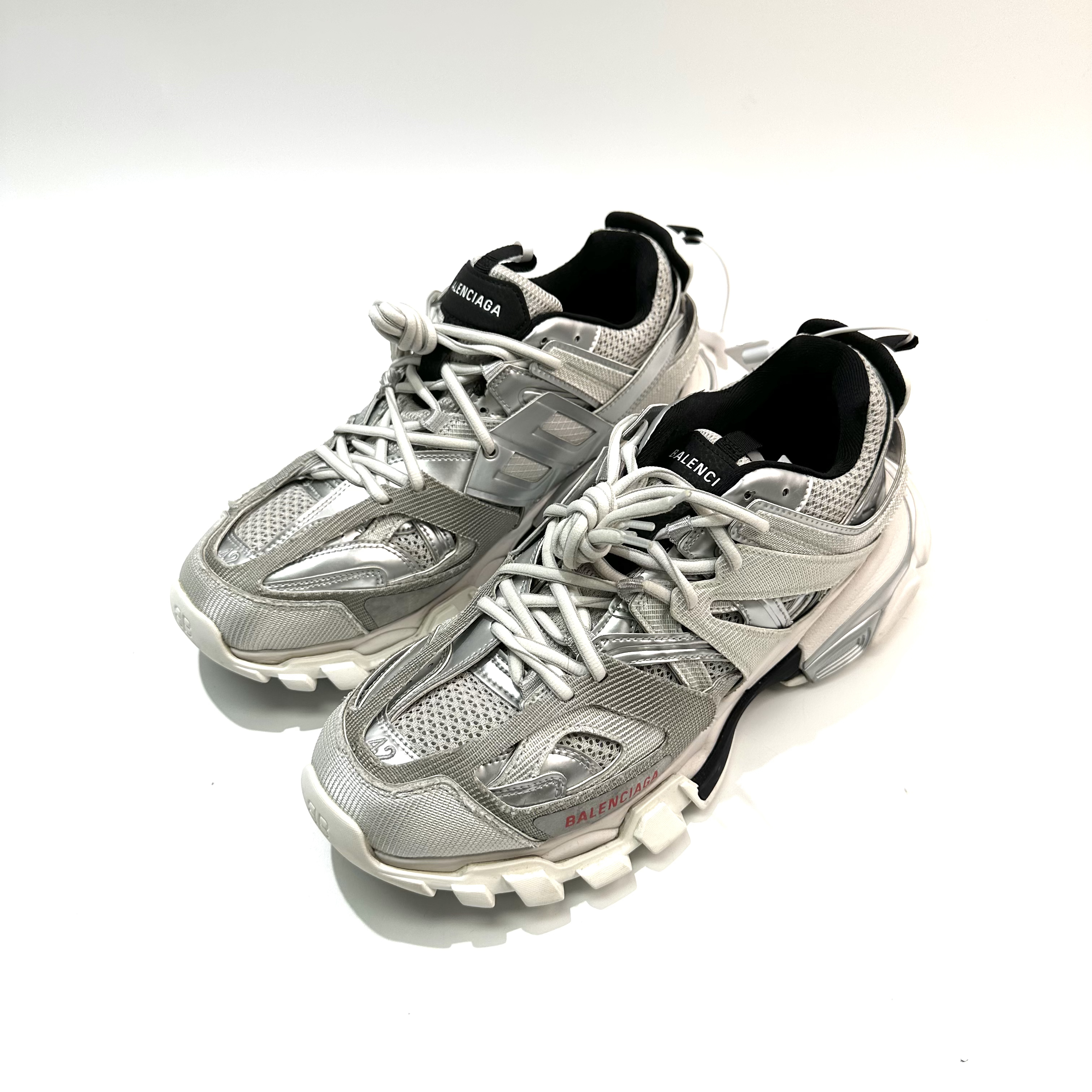 99新 Balenciaga/巴黎世家 43码 银色Track1.0老爹鞋bl0236