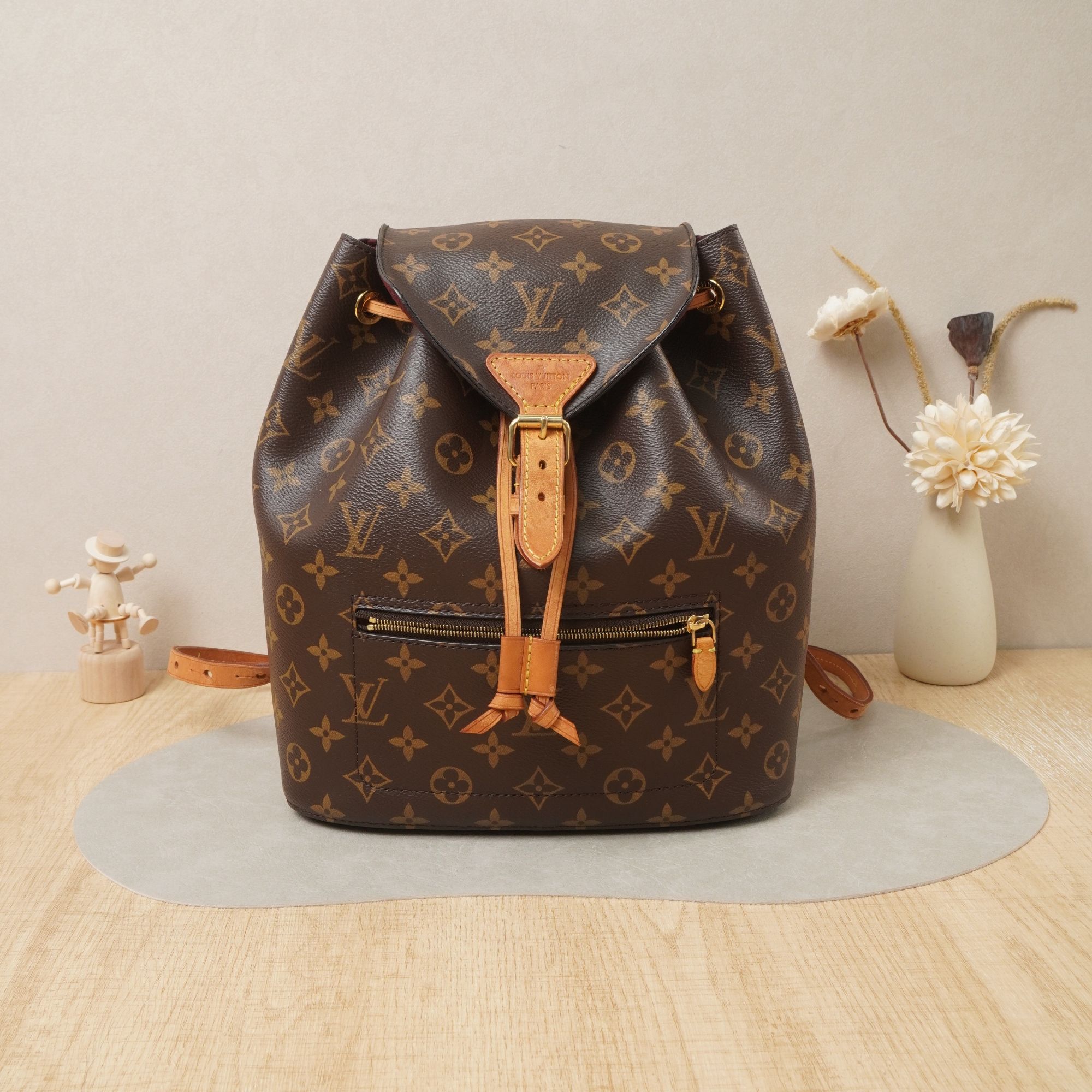 95新 LouisVuitton/路易威登 双肩包小号老花/DS042350
