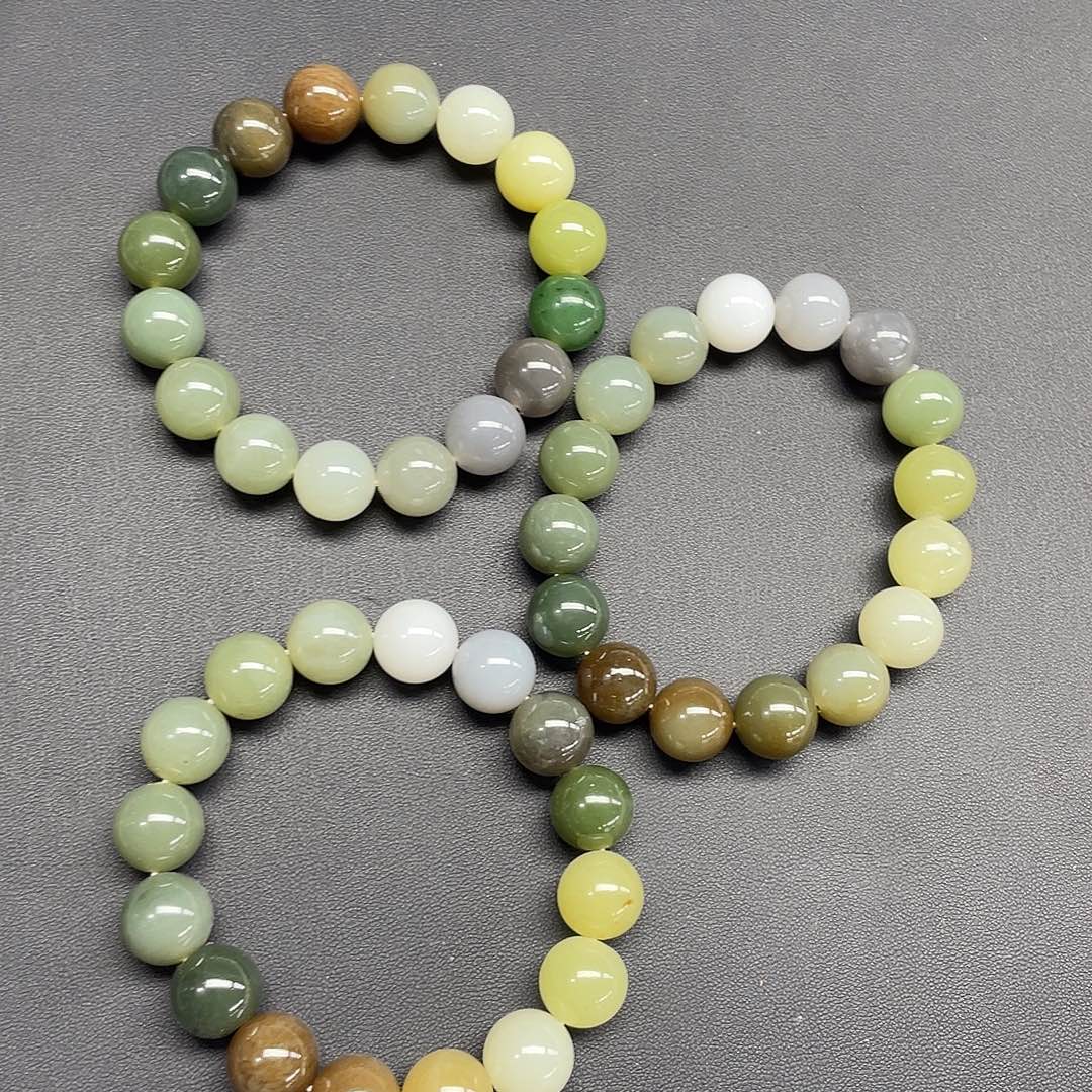 和田玉未镶嵌手链多宝12mm多样性发一