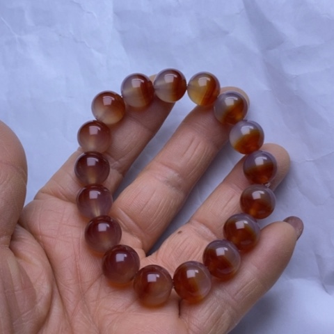 玛瑙/玉髓手链未镶嵌冰*