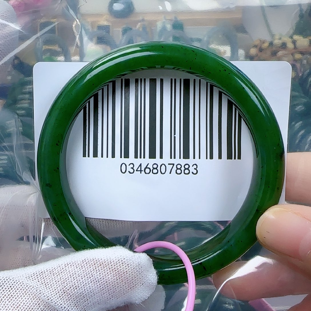 和田玉（碧玉）手镯未镶嵌5758