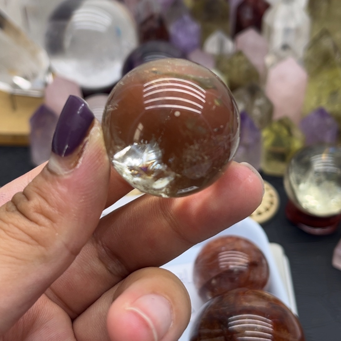 橘***糖未镶嵌珠宝半成品水晶69