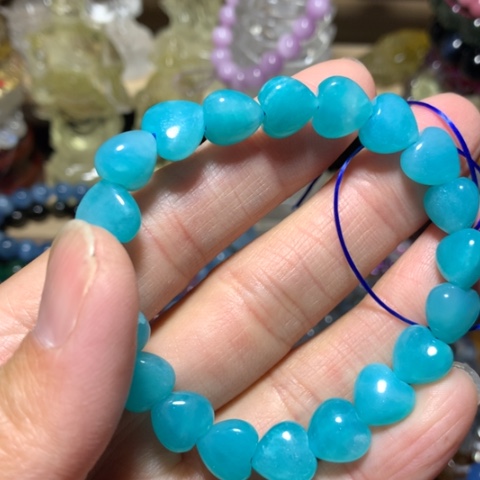 长石手链未镶嵌爱心手串