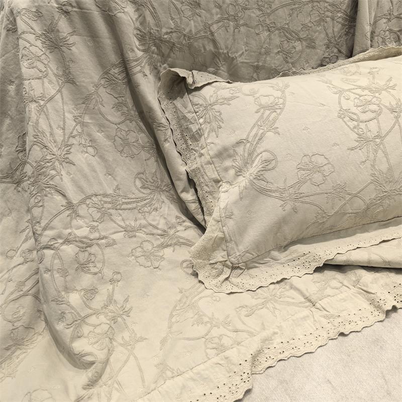 【晴美】床盖三件套-连理枝-米