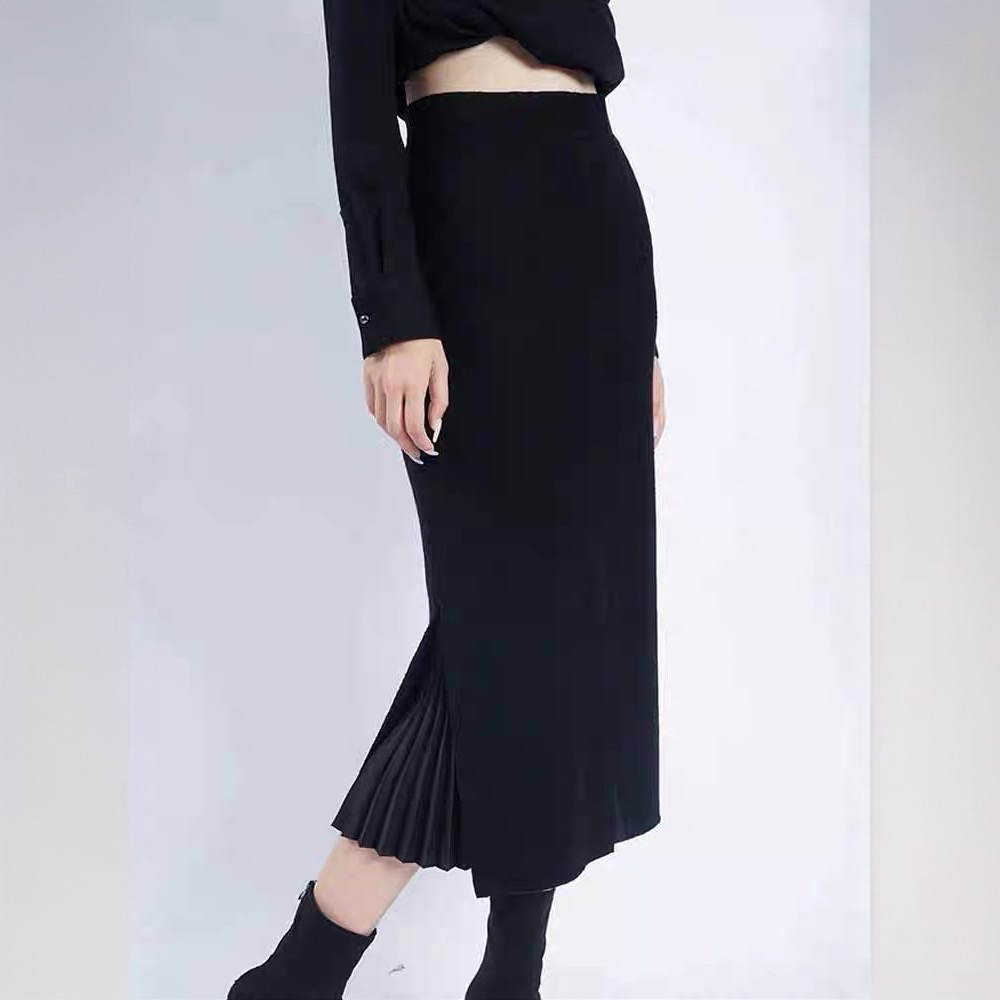 GIRDEAR/哥弟1200232气质时尚优雅秋冬中长显瘦半身洋气半身短裙