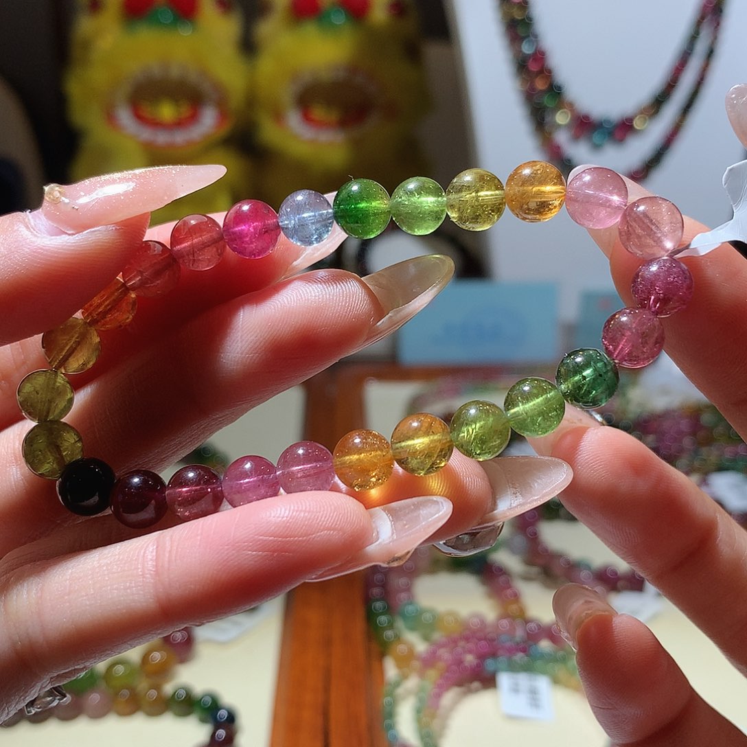 碧玺手串未镶嵌碧玺