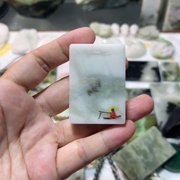未镶嵌独山玉颈饰