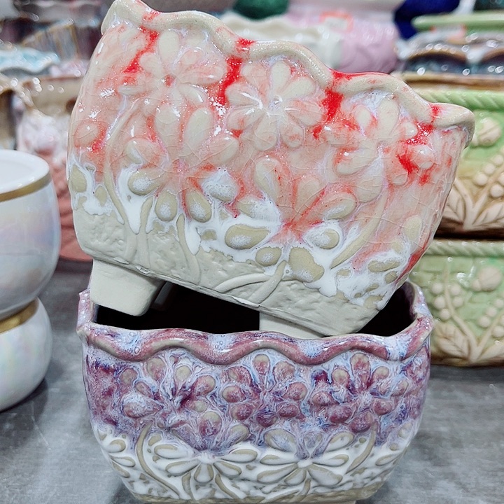 多肉陶瓷花盆满10元包邮