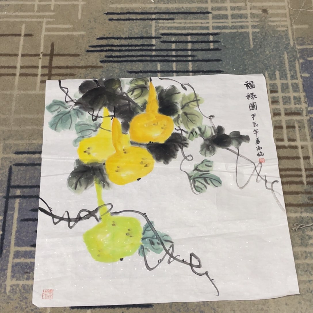 国画四尺斗方作品花鸟111111