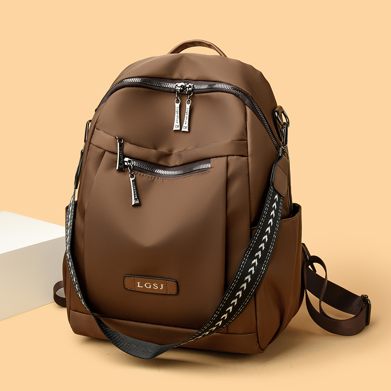 【LUGESHIJIA正品】韩版简约大容量时尚百搭潮流休闲双肩包1818